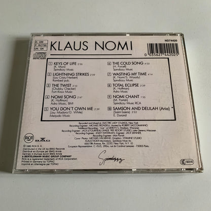 CD - Klaus Nomi - 1998 Occasion