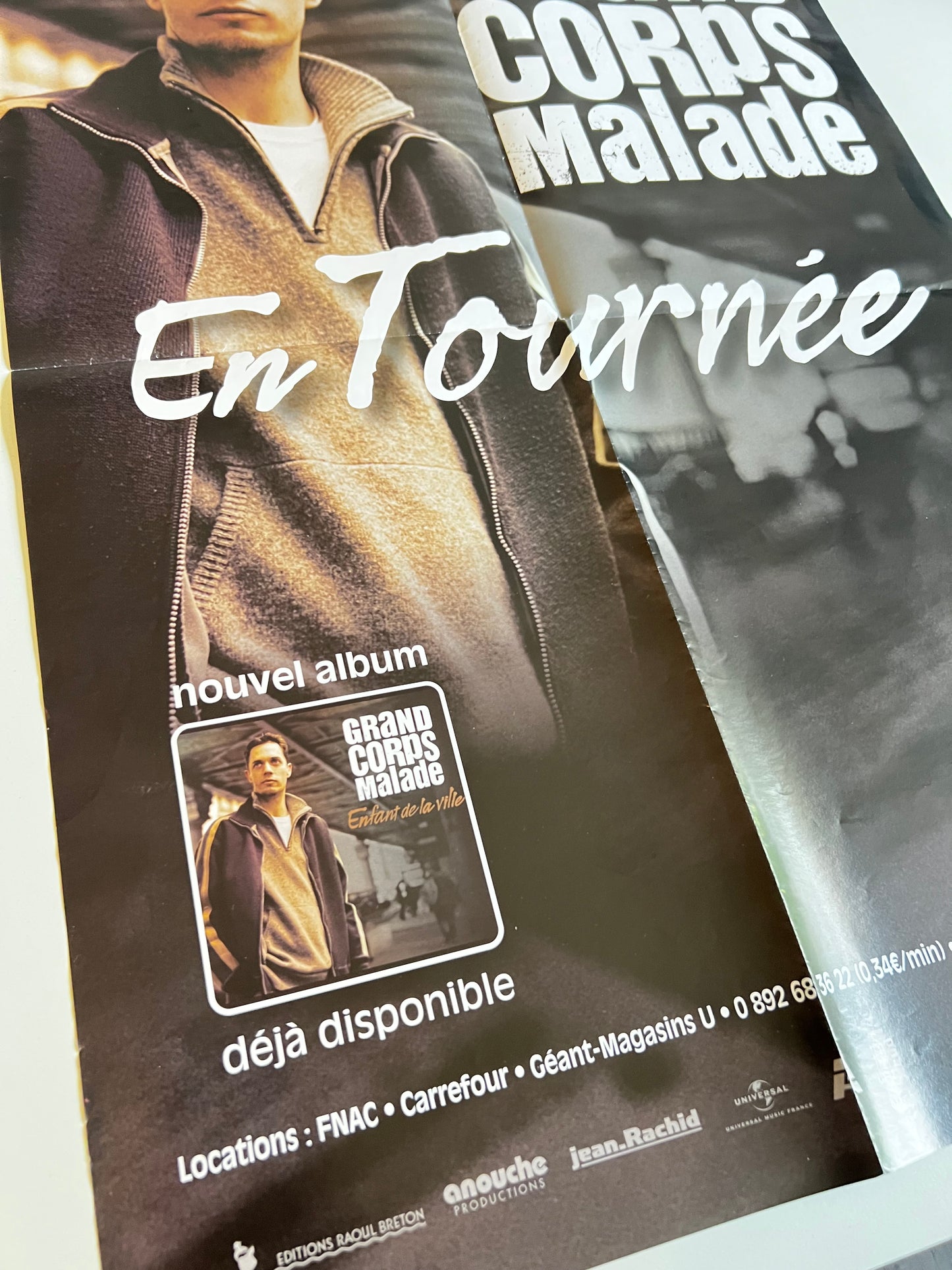 Affiche Poster Original Concert Grand Corps Malade En Tournée - 60x40cm