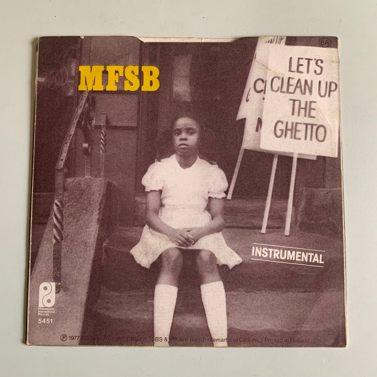 Philadelphia International All Stars - Let's Clean Up The Ghetto - Single 1977