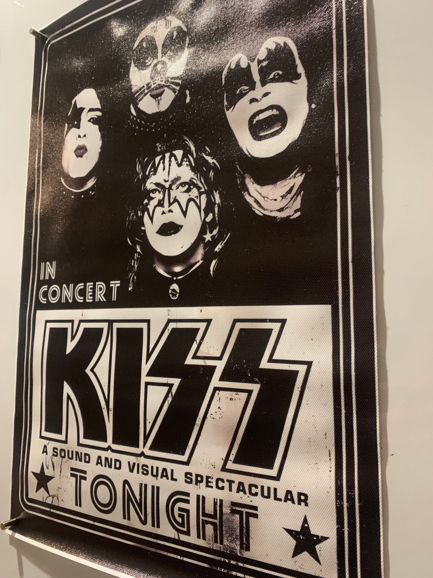 Affiche Poster en Toile - Kiss In Concert - 45/30cm