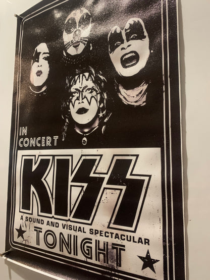 Affiche Poster en Toile - Kiss In Concert - 45/30cm