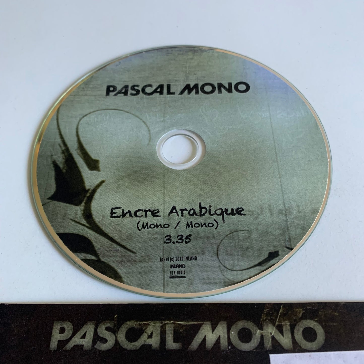 CD - Pascal Mono - Encre Arabique - Single 2012 Occasion