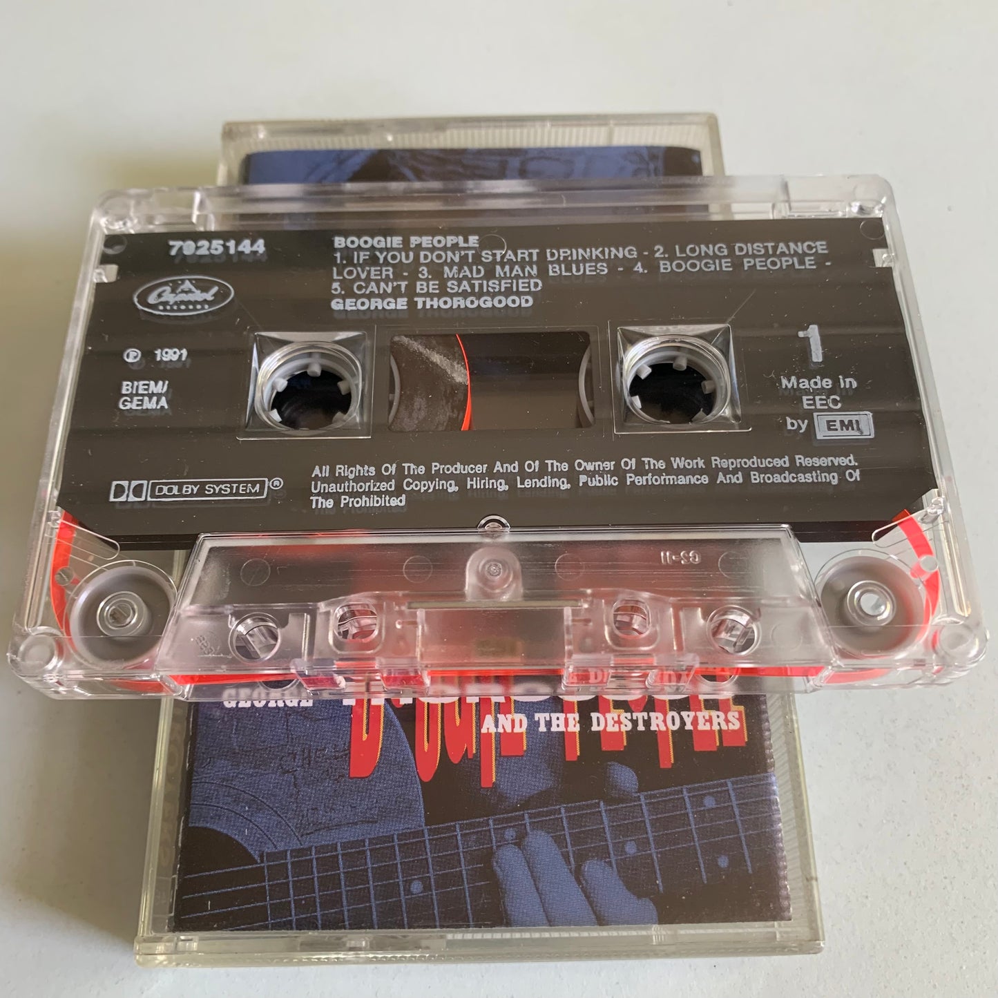 George Thorogood And The Destroyers - Boogie People - 1991 Occasion