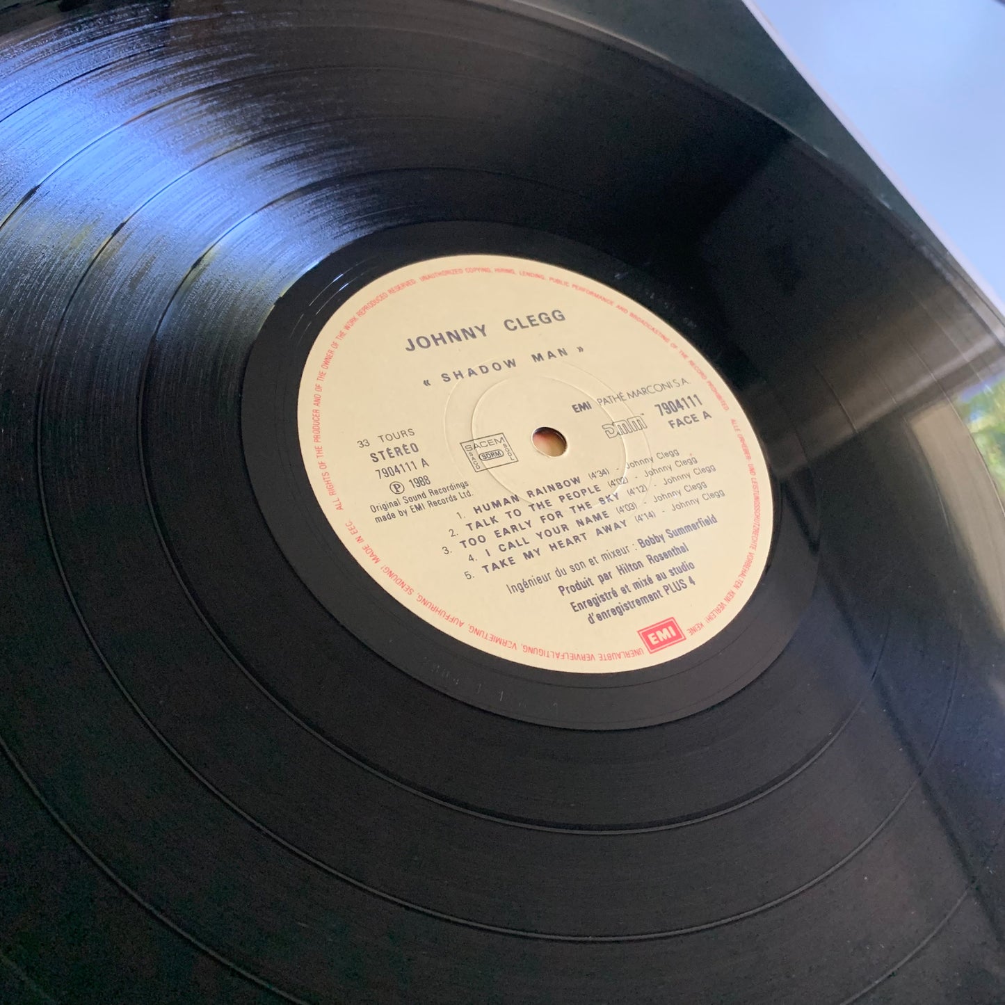 Johnny Clegg & Savuka - Shadow Man - LP 1988 Occasion