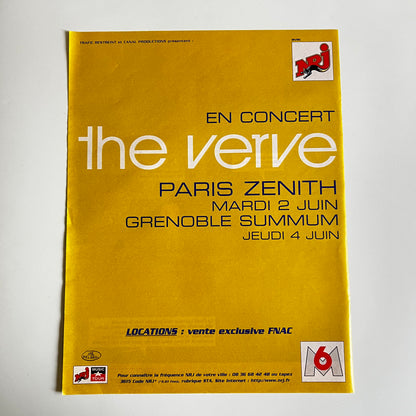 Affiche Originale Concert The Verve 1998 - Page de Magazine 30x23cm
