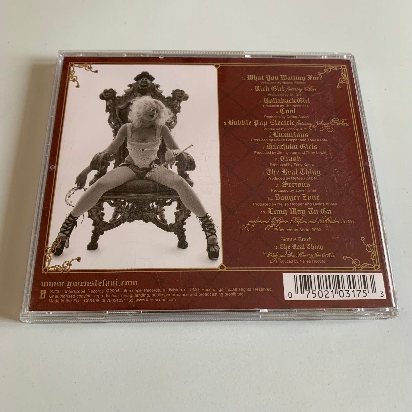 CD - Gwen Stefani - Love.Angel.Music.Baby. - 2004 Occasion