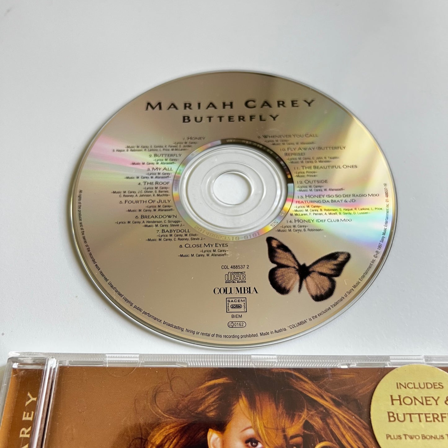 CD - Mariah Carey - Butterfly - 1997