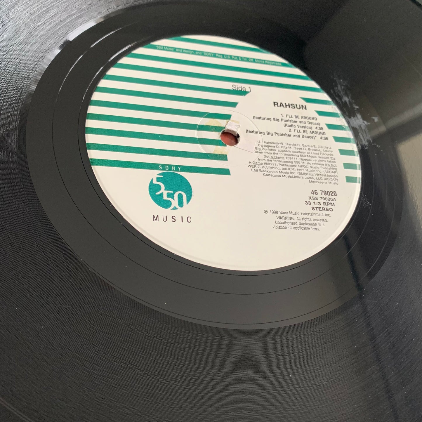 Rahsun - I'll Be Around - Single 1998