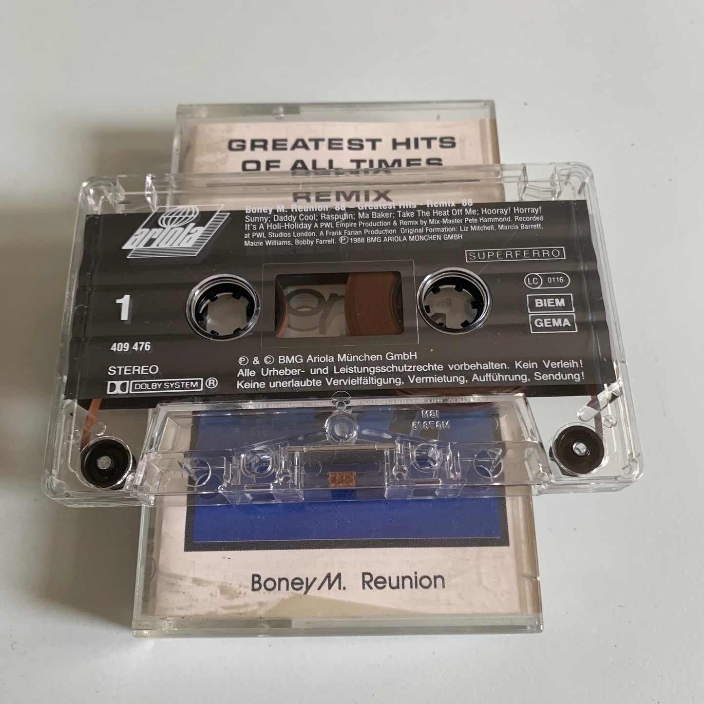 Boney M. Reunion - Greatest Hits Of All Times - Remix - 1988 Occasion