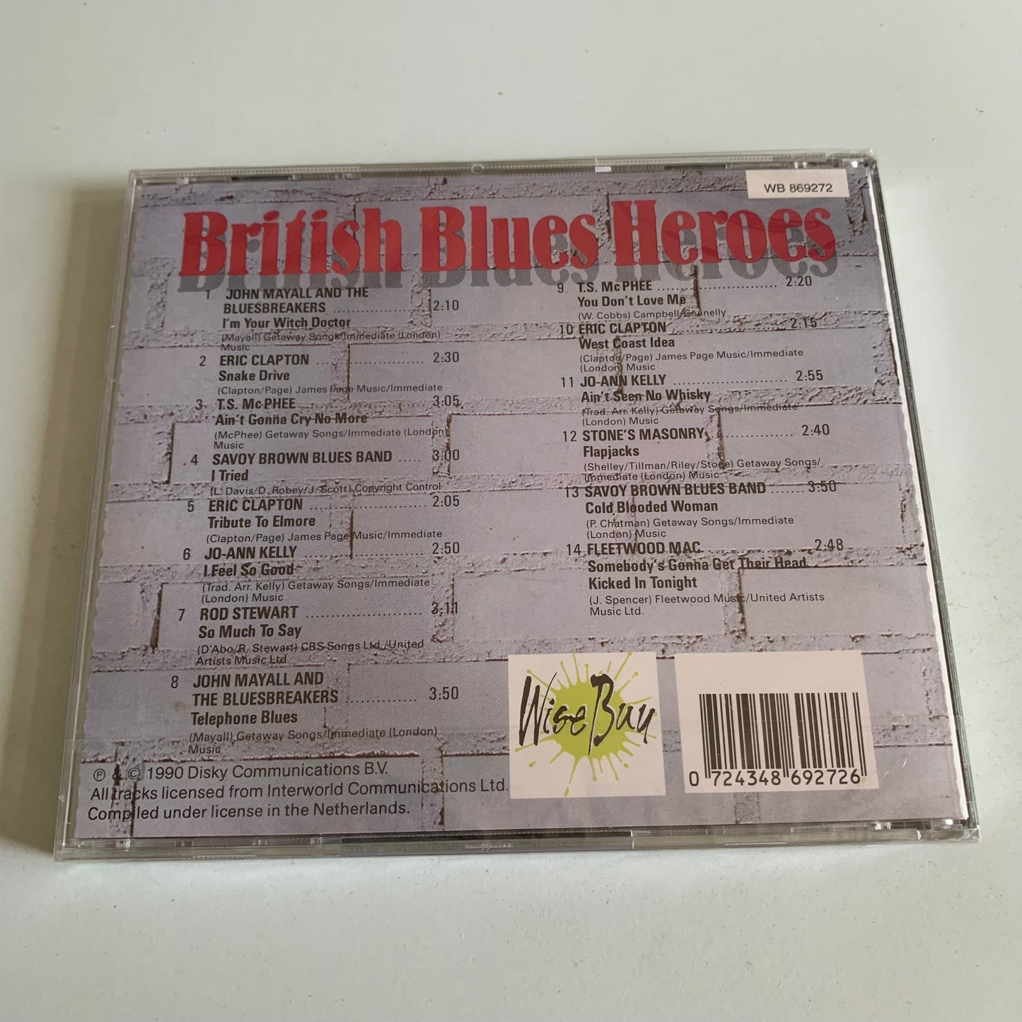 British Blues Heroes (John Mayall And Friends) - 1990 Neuf sous Blister