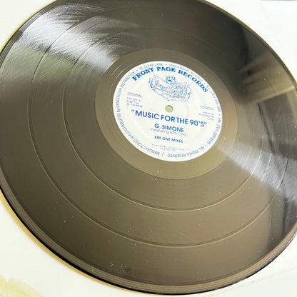 G. Simone - KRS-One - Music For The 90's - Single Promo 1994