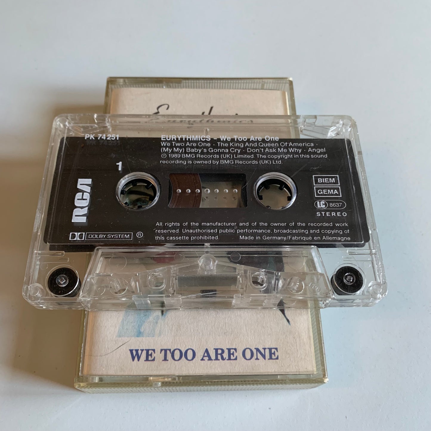 Eurythmics - We Too Are One - 1989 Occasion