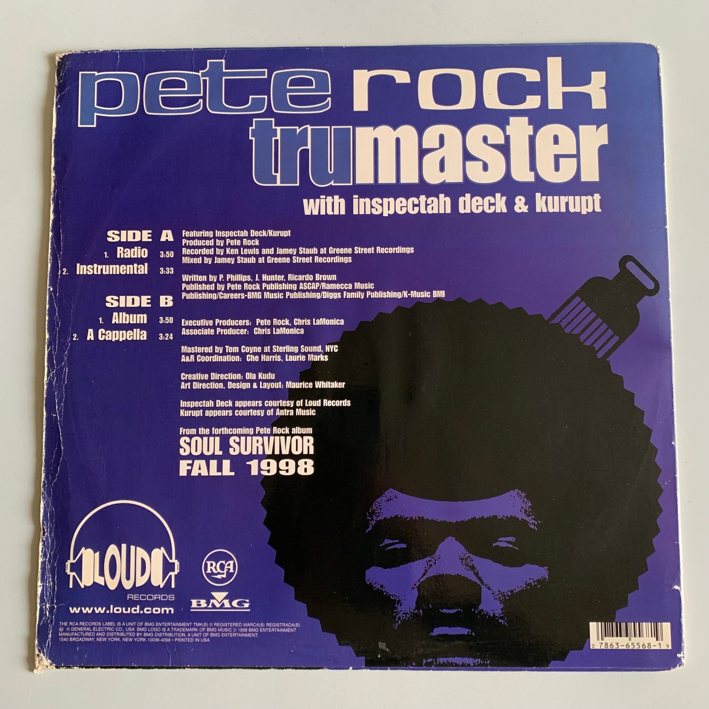 Pete Rock - Inspectah Deck - Kurupt - Tru Master - Single 1998 Occasion