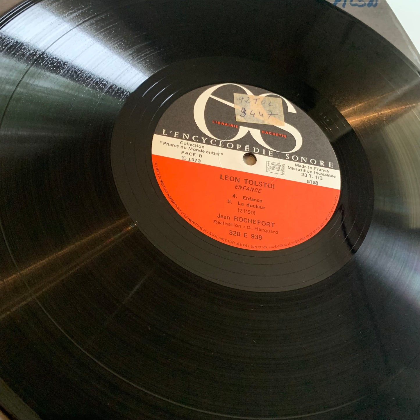 Léon Tolstoï - Extraits De : Enfance - LP 1973 Occasion