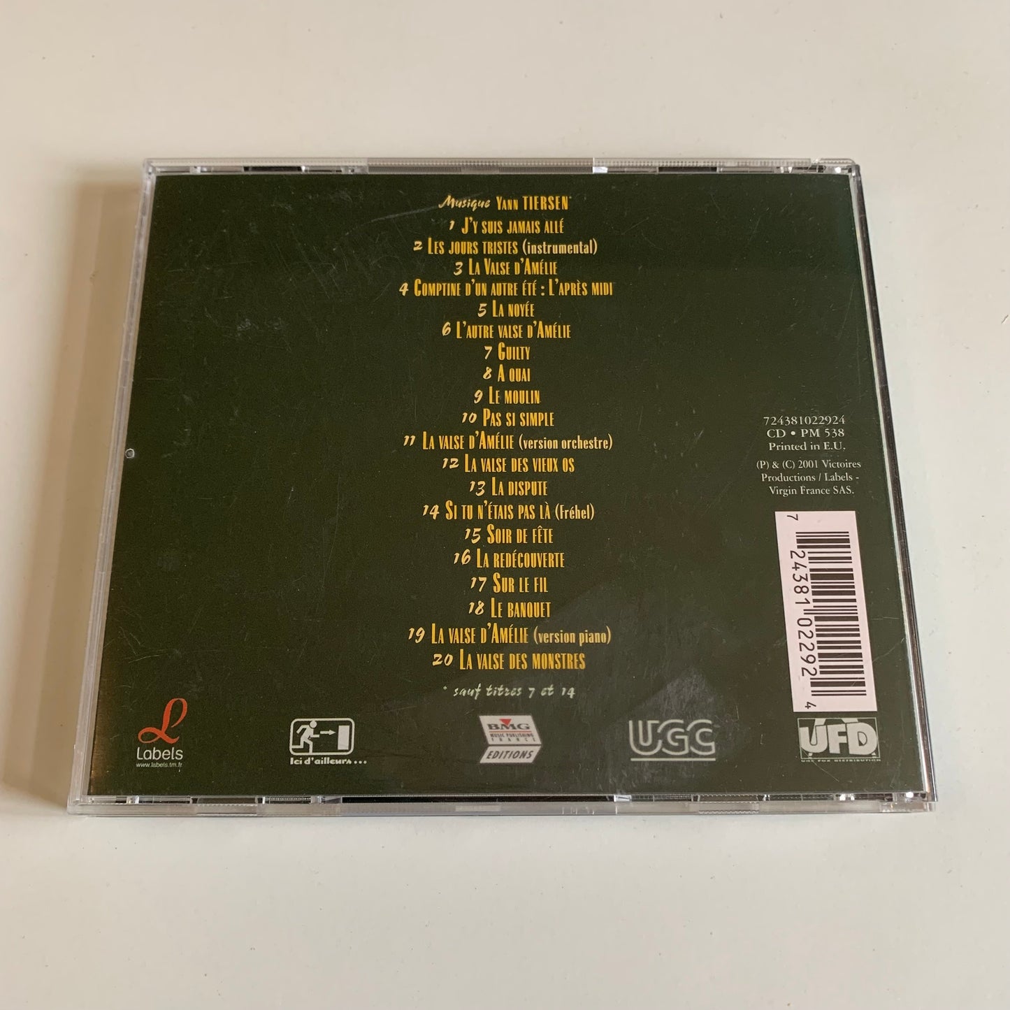 CD - Le Fabuleux Destin D'Amélie Poulain - 2001
