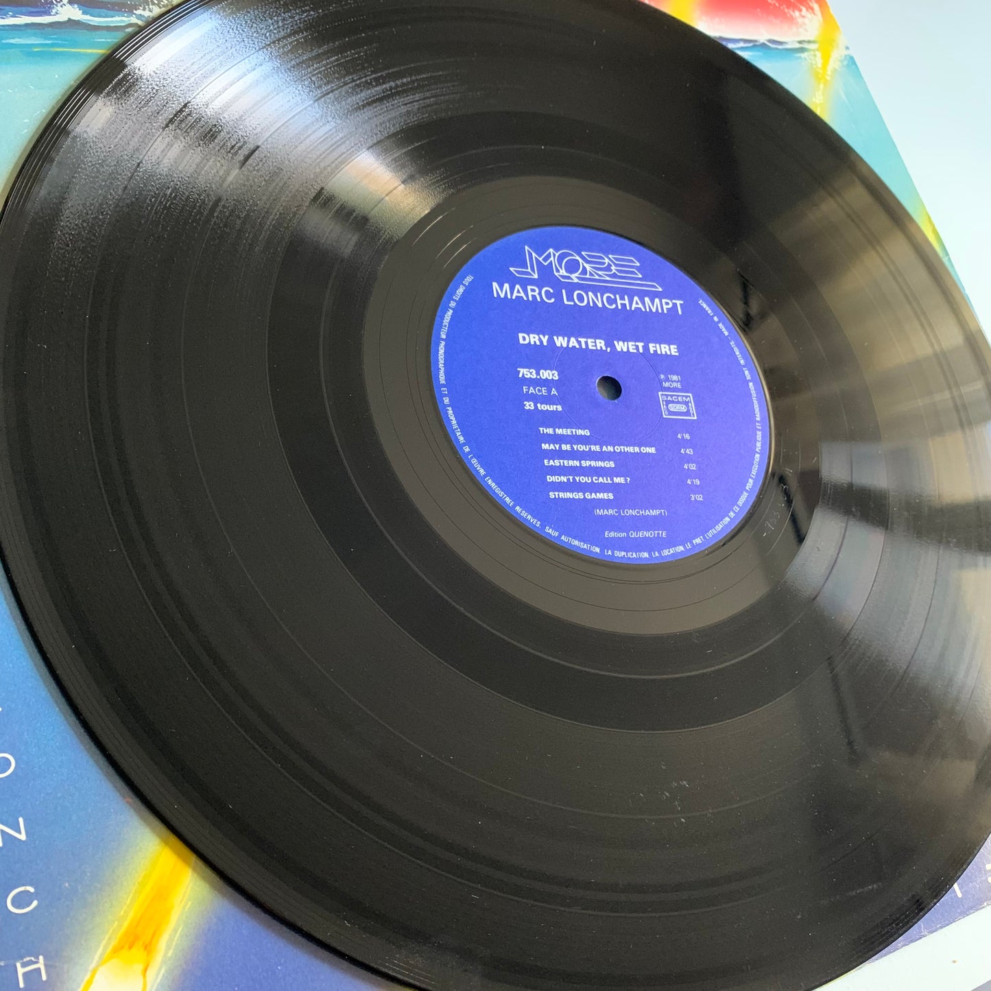 Marc Lonchampt - Dry Water, Wet Fire - LP 1981