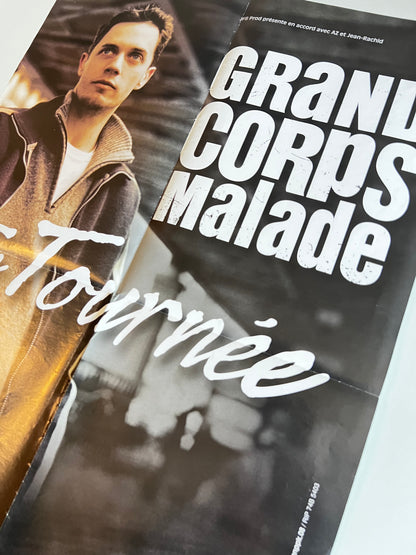 Affiche Poster Original Concert Grand Corps Malade En Tournée - 60x40cm