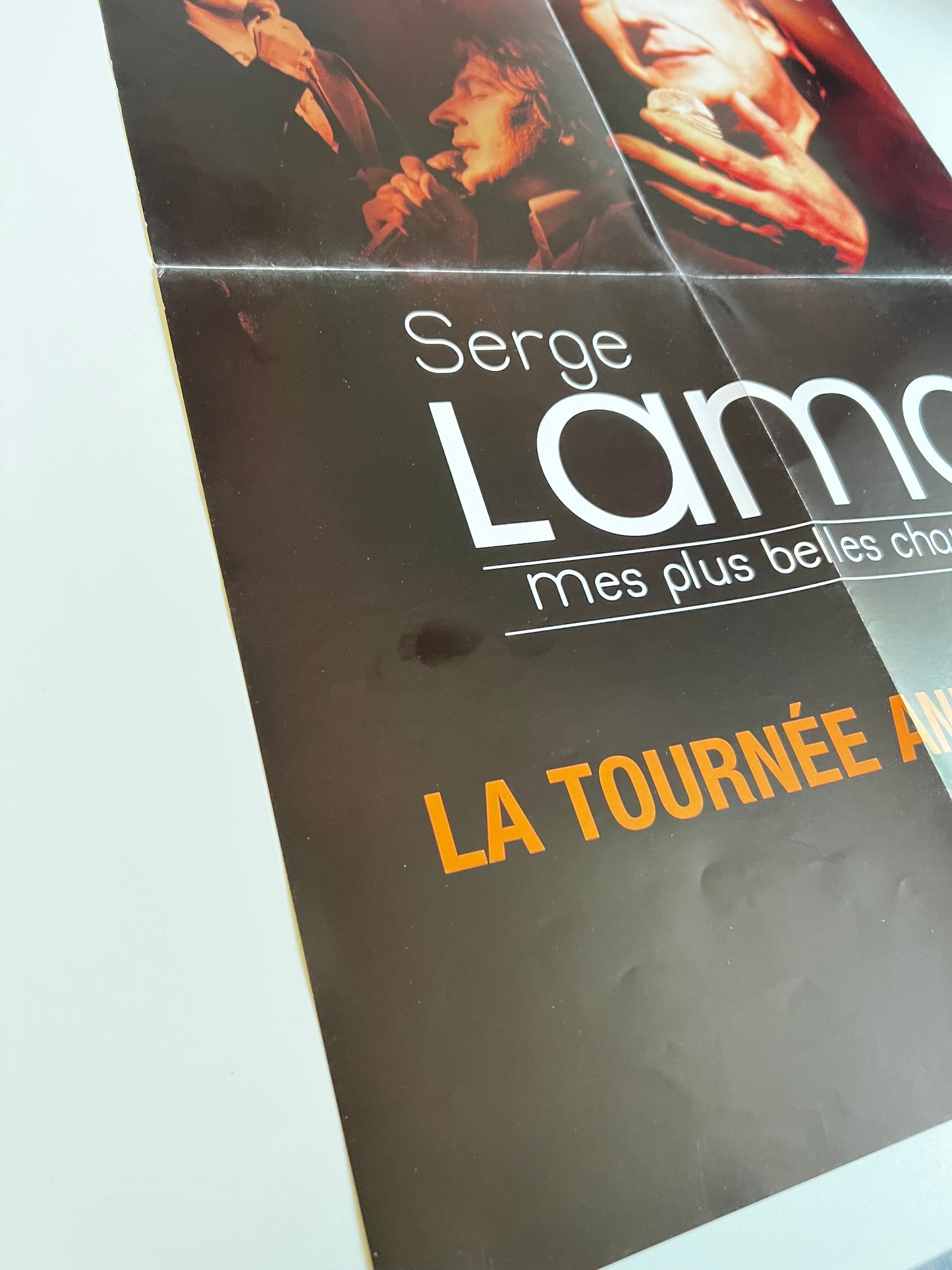 Affiche Poster Original Serge Lama La Tournée Anniversaire - 60x40cm