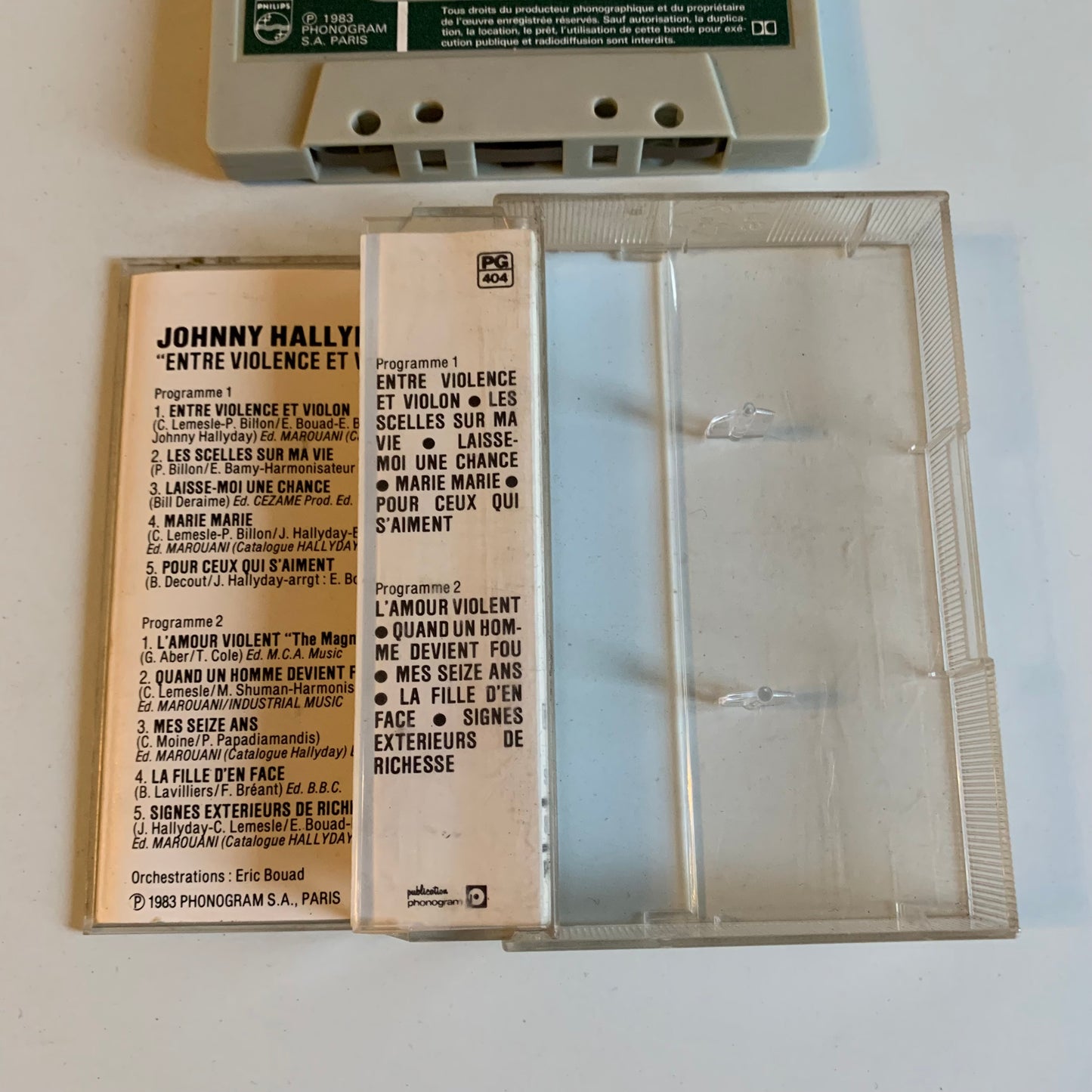 Johnny Hallyday - Entre Violence Et Violon - 1983 Occasion
