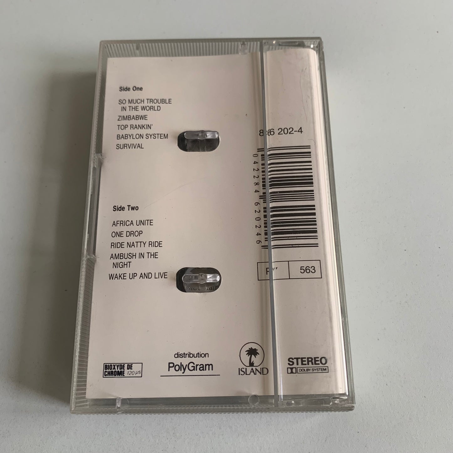 Cassette audio - Bob Marley & The Wailers - Survival - 1979 Occasion