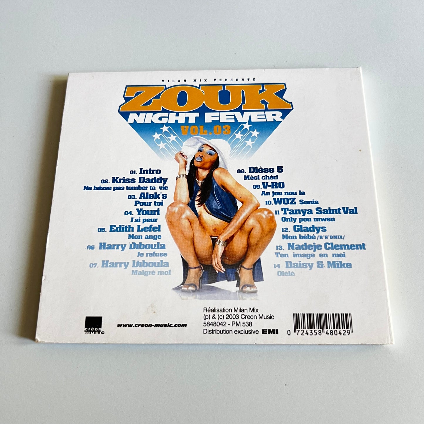 CD - Zouk Night Fever Vol. 03 - 2003