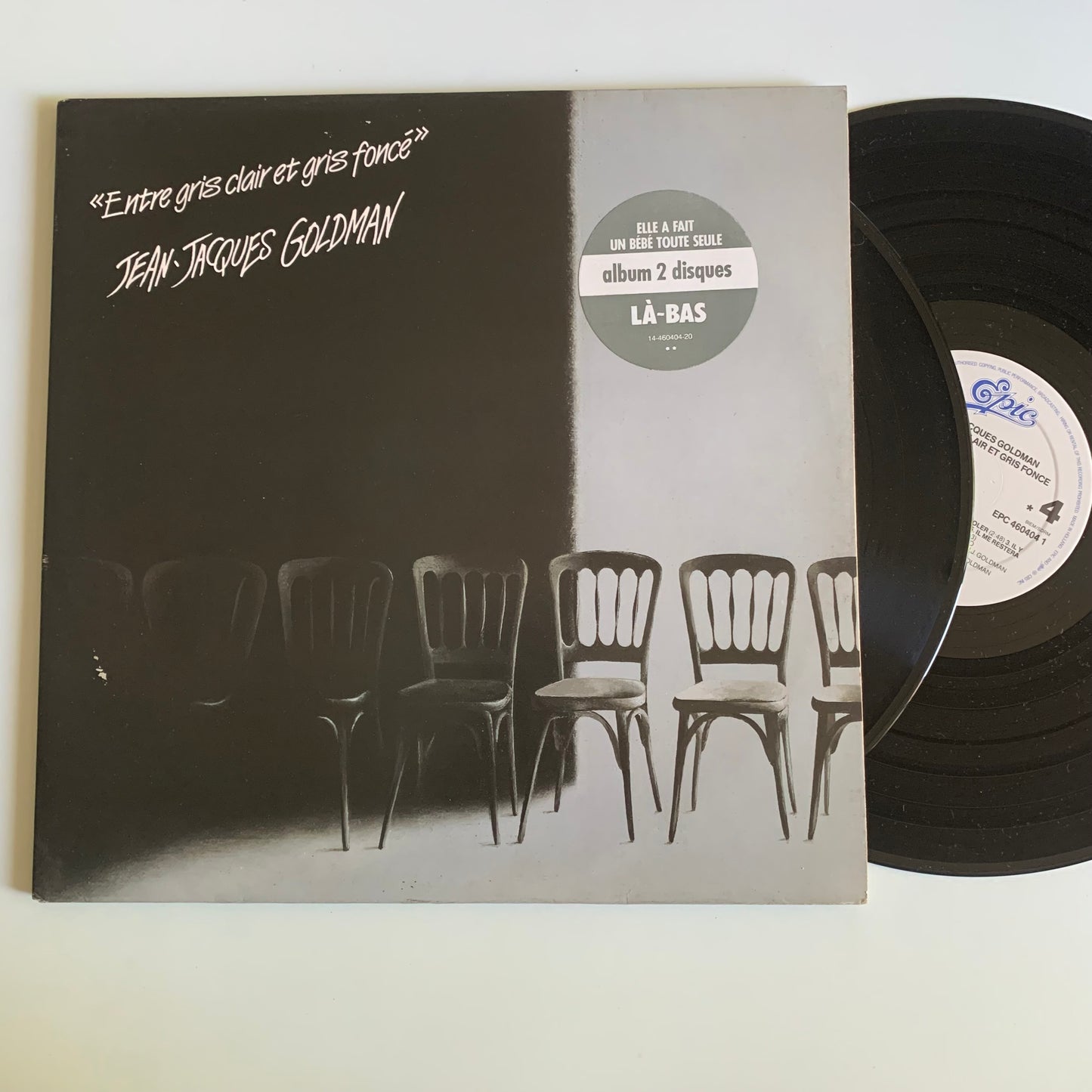 Jean Jacques Goldman - Entre Gris Clair et Gris Foncey - Double LP 1987 Occasion