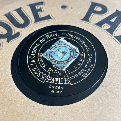 Disque Pathé - La Cloche Du Rhin / Faust - 25cm