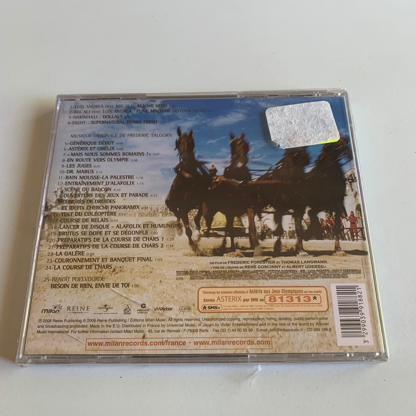 Frederic Talgorn - Astérix Aux Jeux Olympiques - BO film - 2008 Neuf Sous Blister