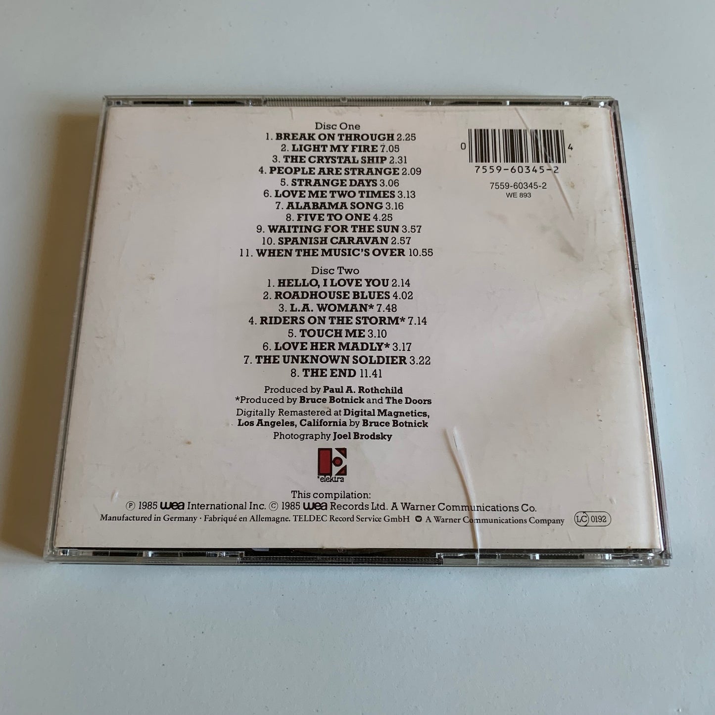 CD - The Doors - La Légende Des Doors - 1990