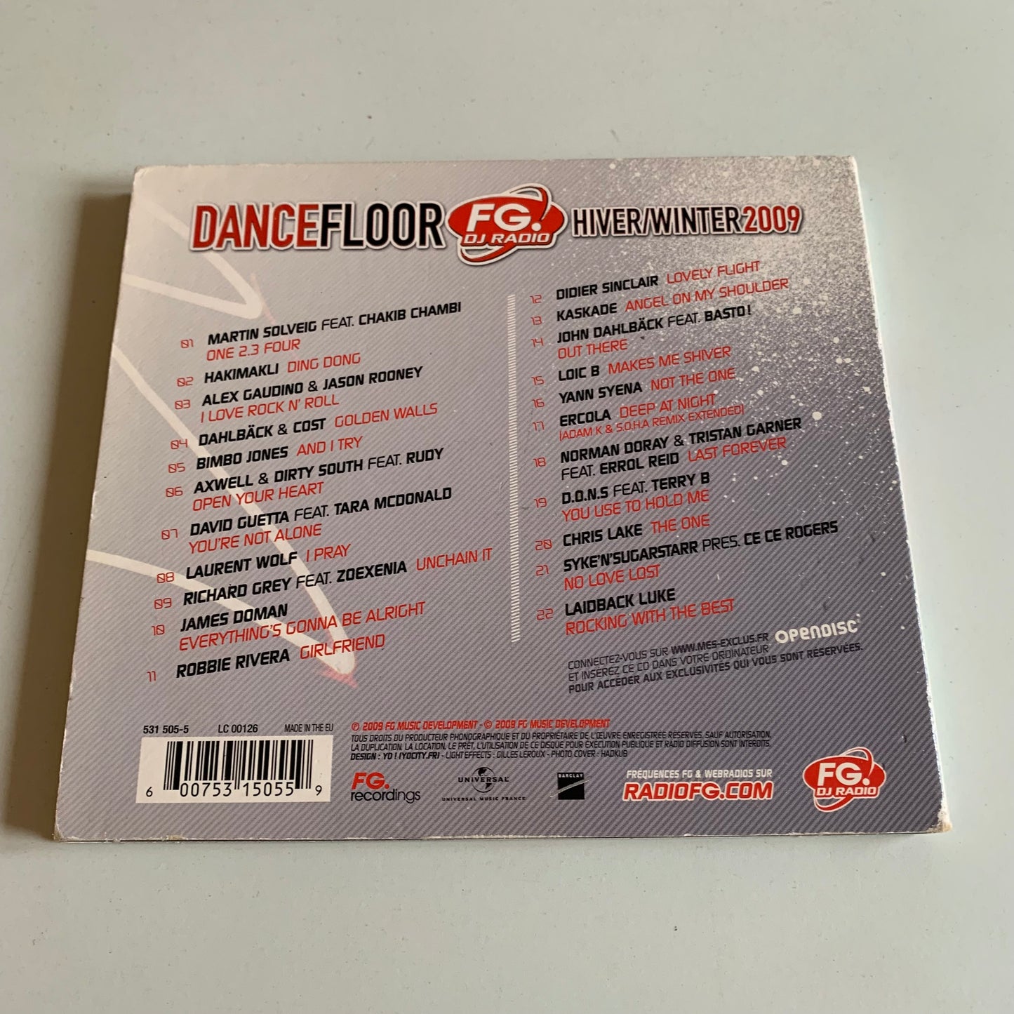 CD - Compilation - Dancefloor FG - Hiver/Winter 2009 - Occasion