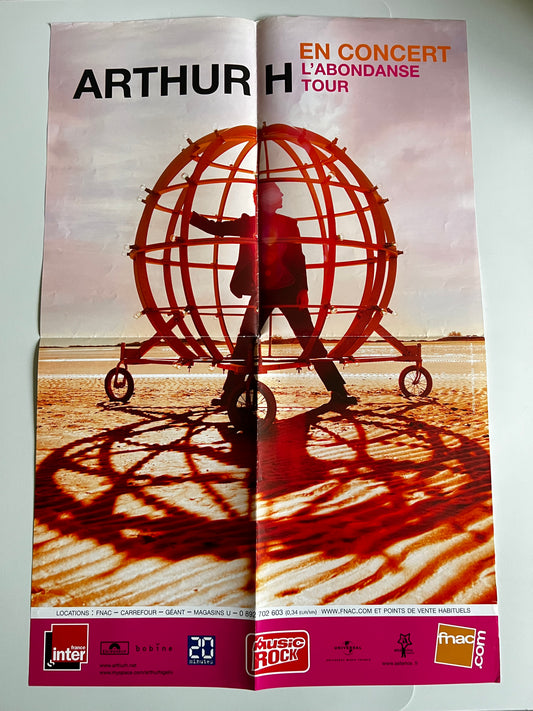 Affiche Poster Originale Concert Arthur H L’Abondanse Tour 2008 - 60x40cm