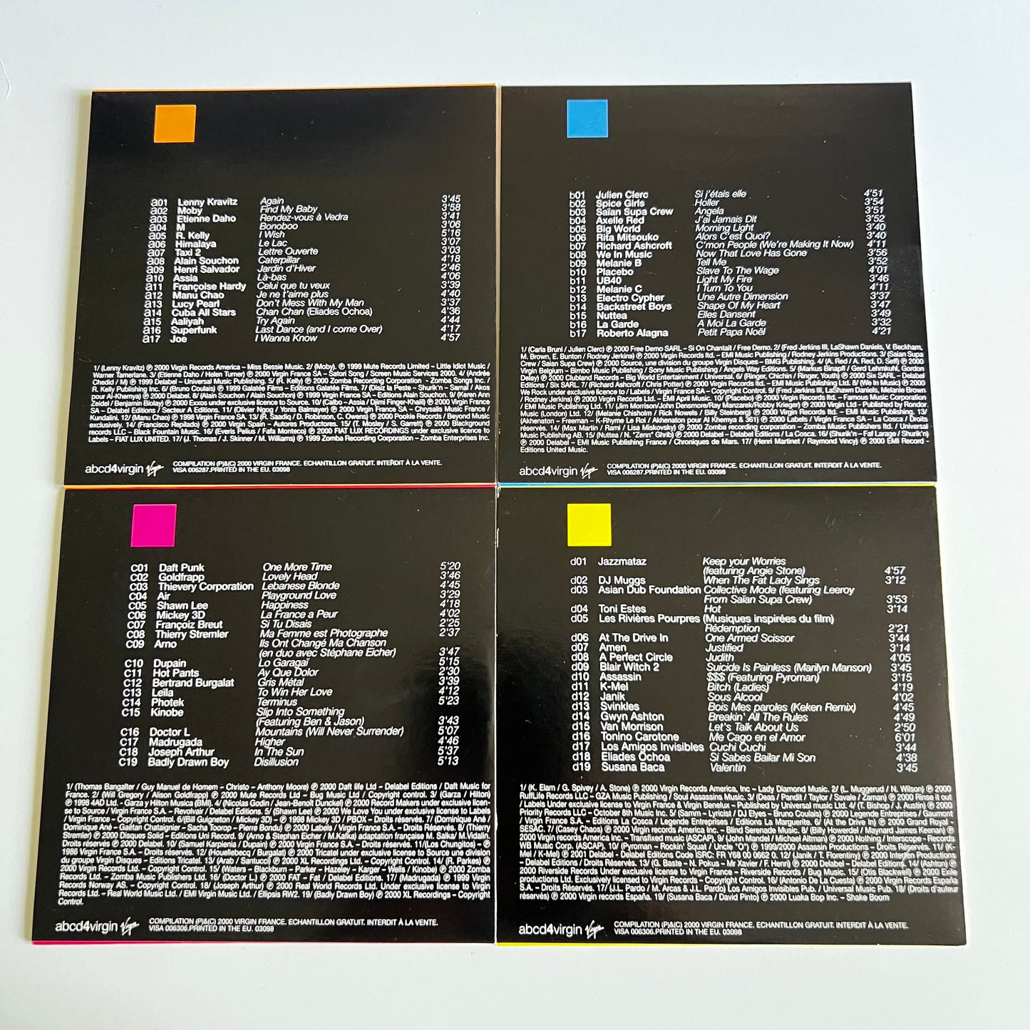 CD - Compilation - Virgin abcd - 2000