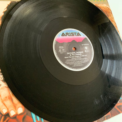 Jermaine Jackson - Pia Zadora - When The Rain Begins To Fall - Single 1984