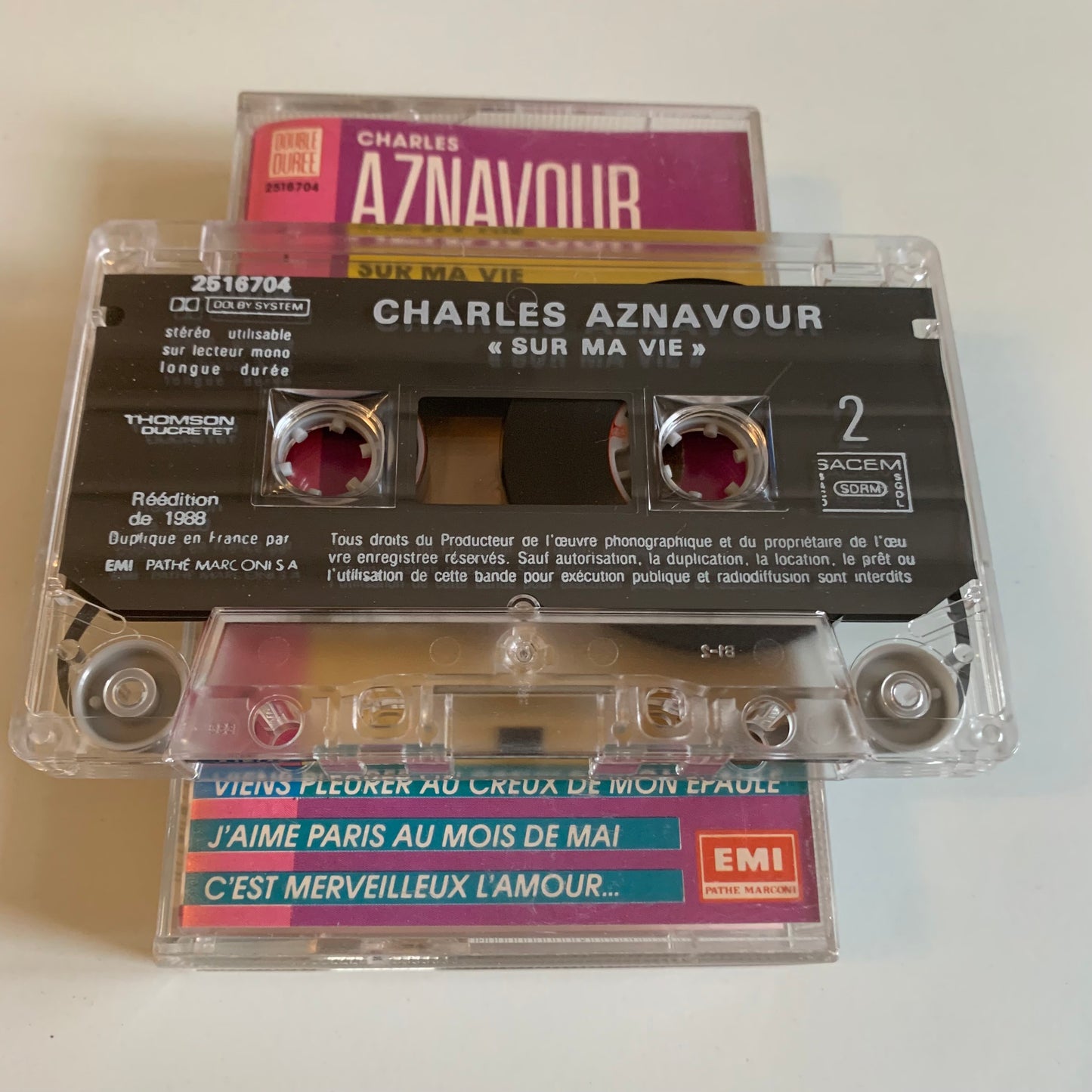 Charles Aznavour - Sur Ma Vie - 1989