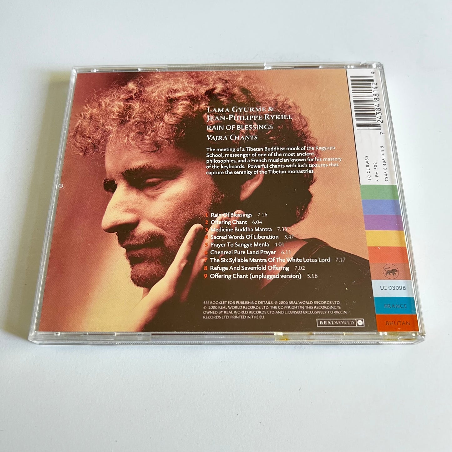 CD - Lama Gyurme - Jean-Philippe Rykiel - Rain Of Blessings 2000