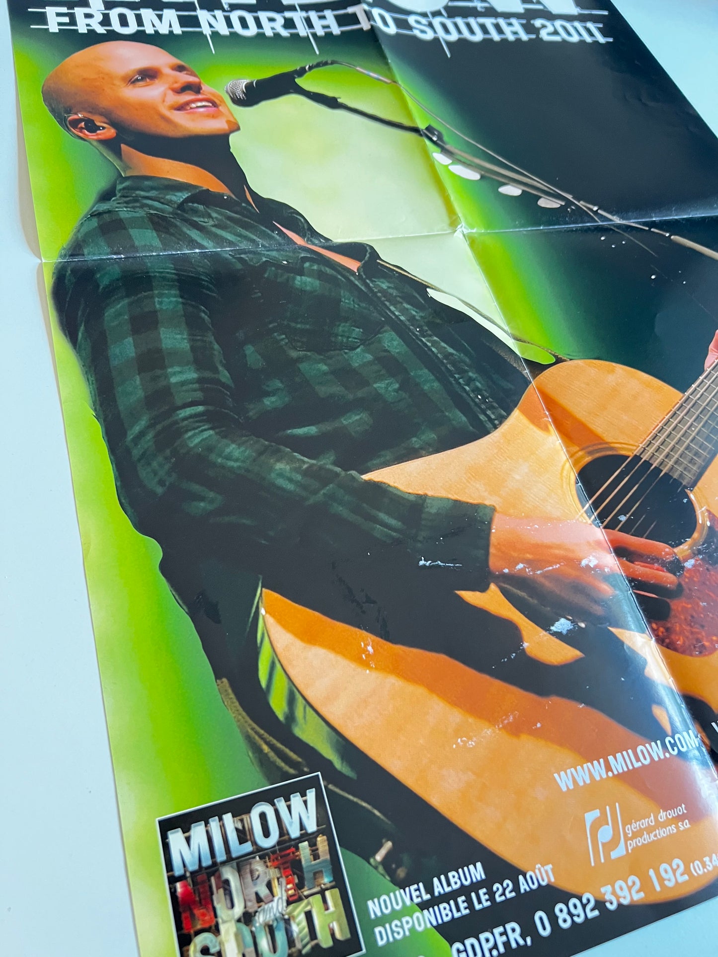 Affiche Poster Original Concert Milow From North To South 2011 - 60x40cm
