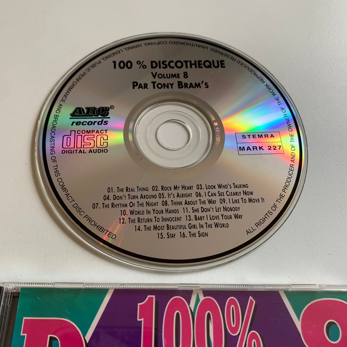 CD - Tony Bram's - 100% Discotheque Volume 8