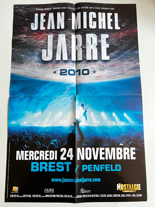 Affiche Poster Original Concert Jean Michel Jarre 2010 - 60x40cm