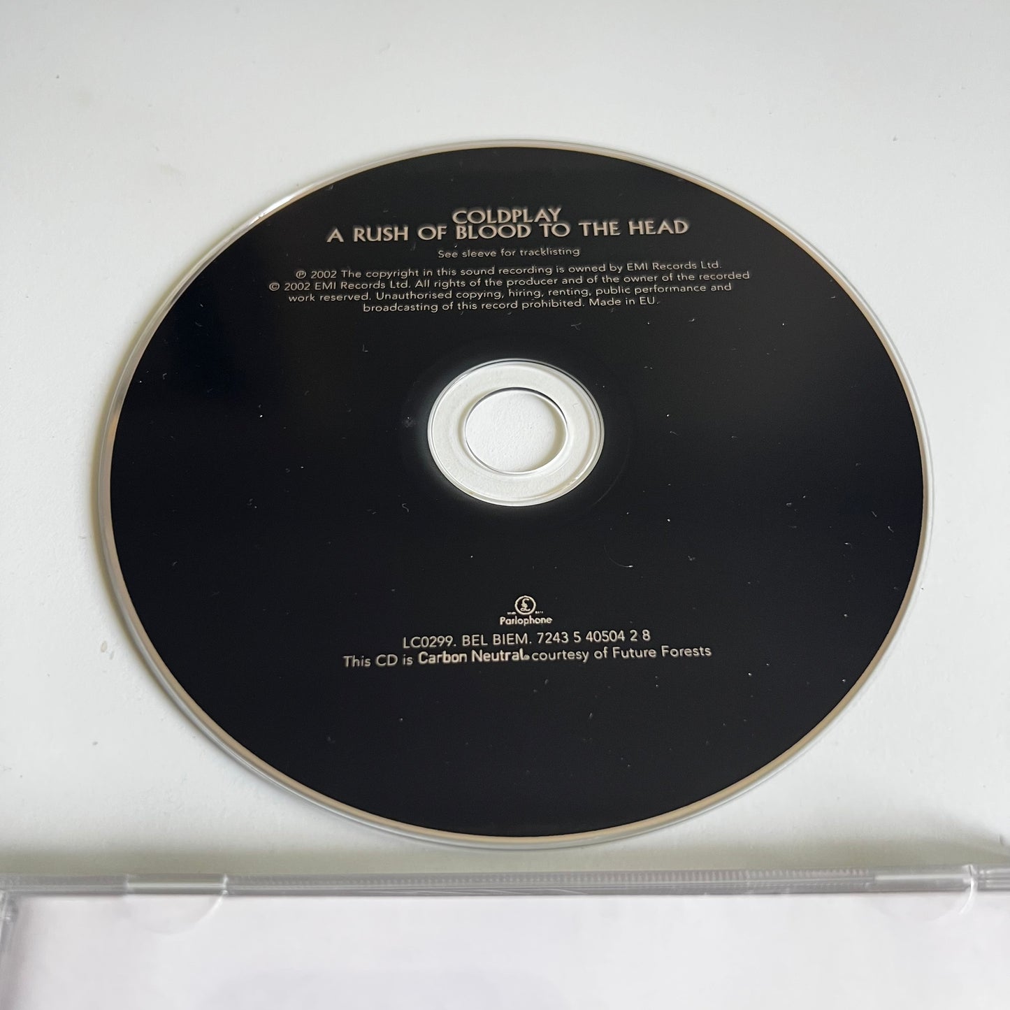 CD - Coldplay - A Rush Of Blood To The Head - 2002