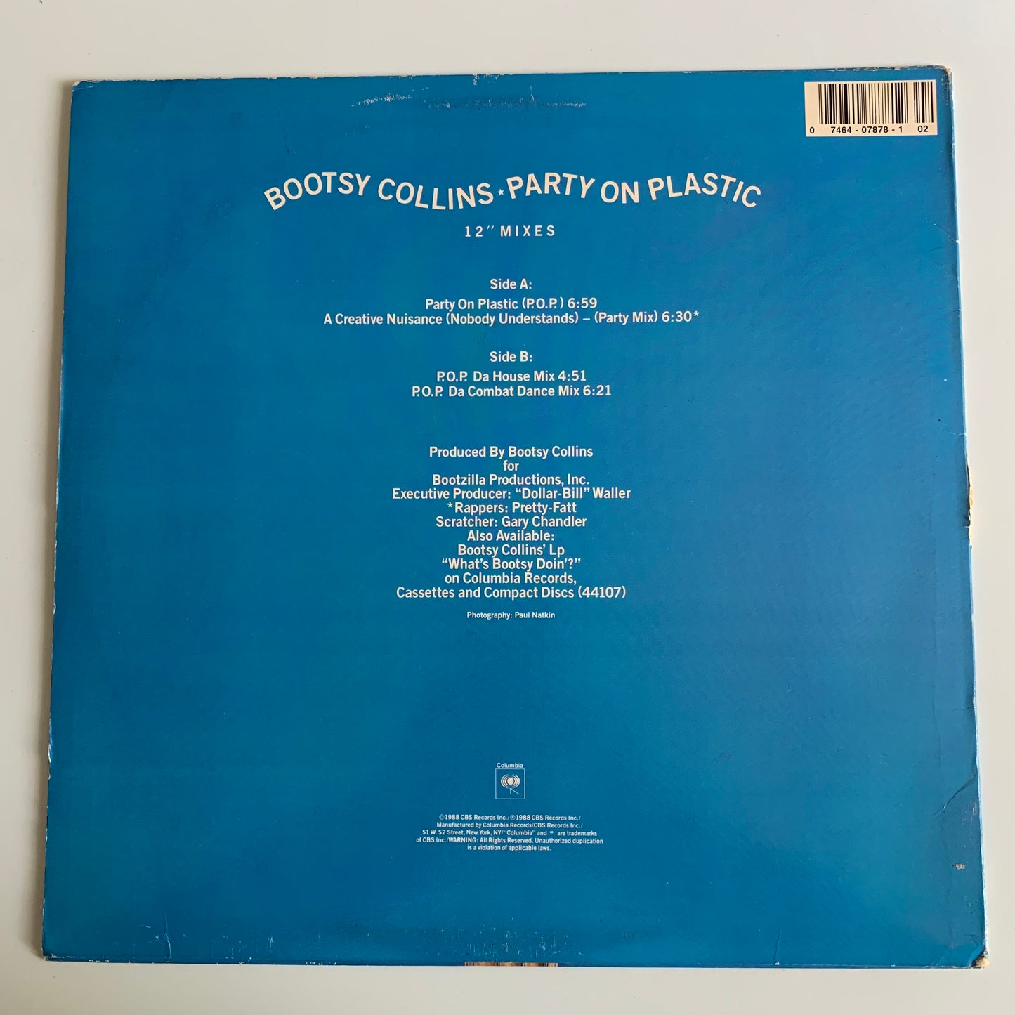 Bootsy Collins - Party On Plastic - 1988 Occasion