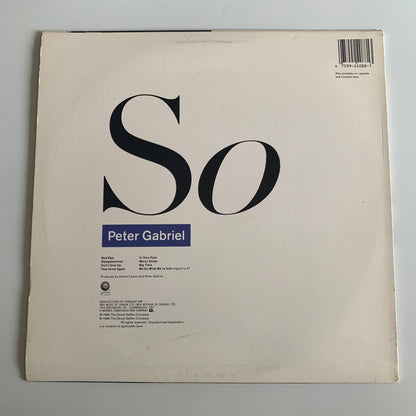 Peter Gabriel - So - LP 1986 Occasion