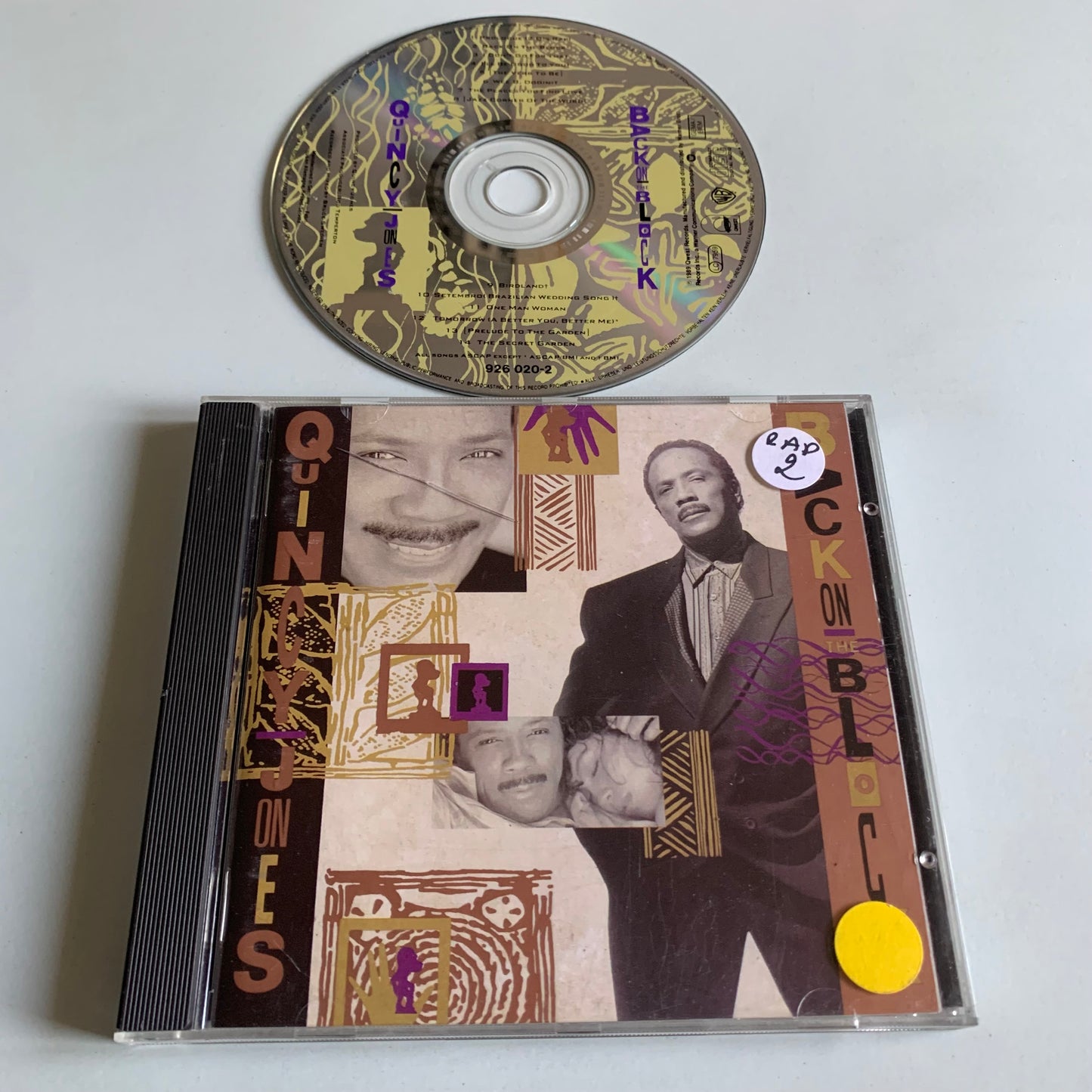 CD - Quincy Jones - Back On The Block - 1989