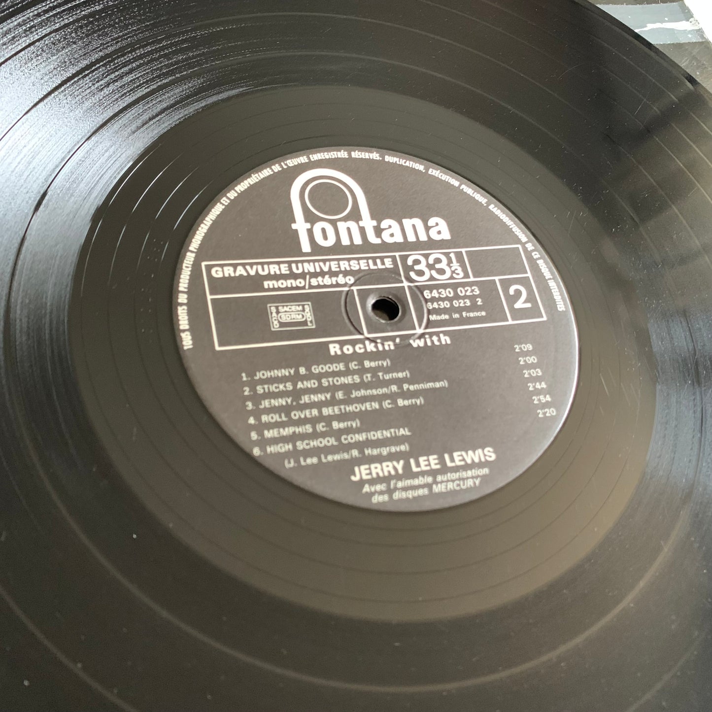 Jerry Lee Lewis - Rockin' With Jerry Lee Lewis - LP 1972 Occasion