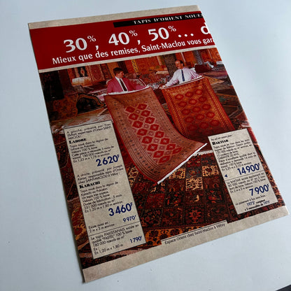 Affiche Originale Concert Julien Clerc 1994 - Page de Magazine 30x23cm
