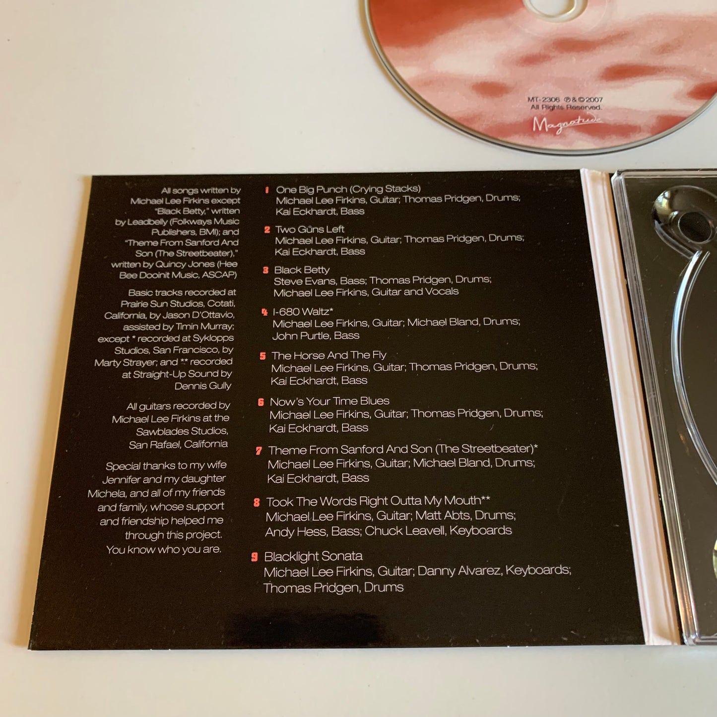 CD - Michael Lee Firkins - Blacklight Sonatas - 2007 Occasion