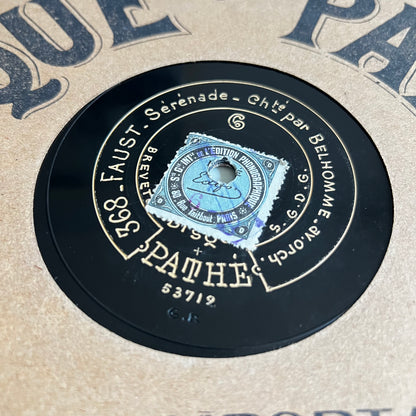 Disque Pathé - Pastorale / Faust - 25cm