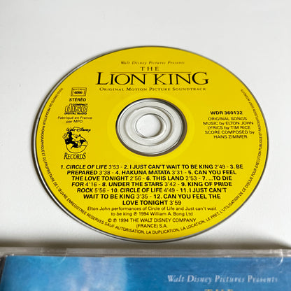CD - The Lion King (Original Motion Picture Soundtrack) Le Roi Lion - 1994