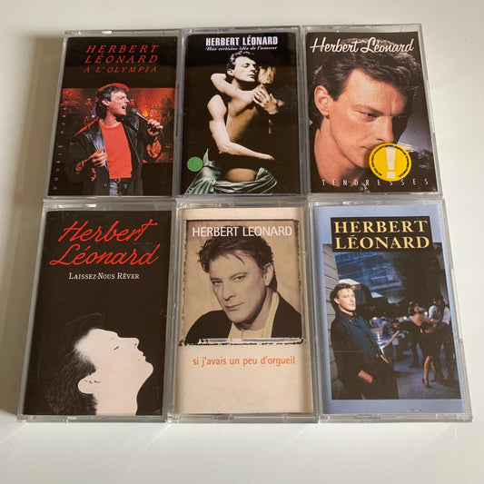 Herbert Léonard - Lot 6 Albums Cassettes Occasion