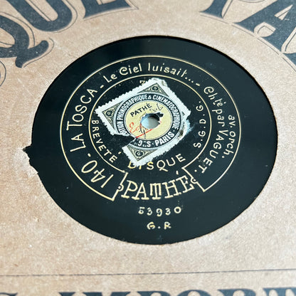 Disque Pathé - Paillasse / la Tosca - 25cm