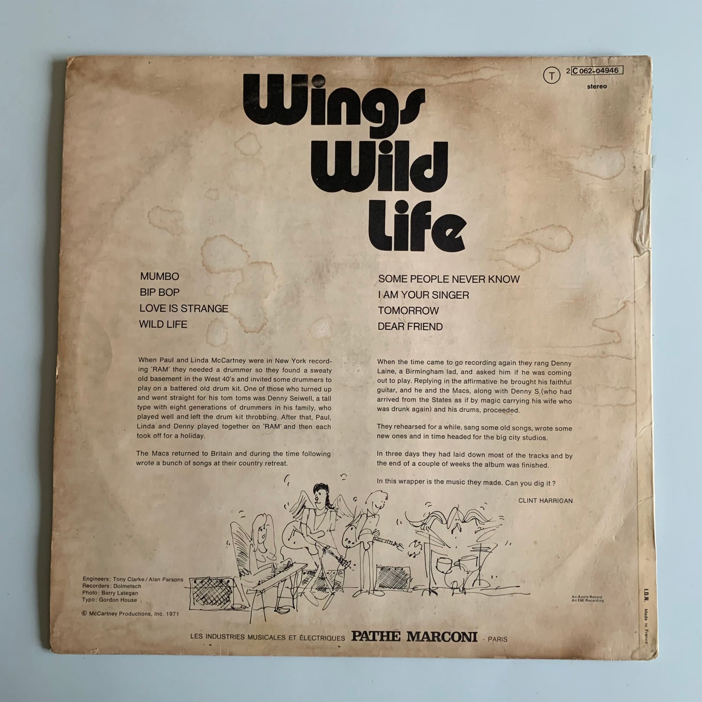 Wings - Wild Life - LP 1971